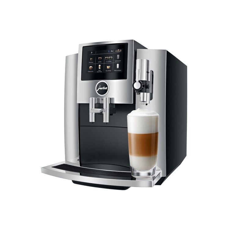 Jura S8 Fully Automatic Bean to Cup Coffee Machine - Chrome