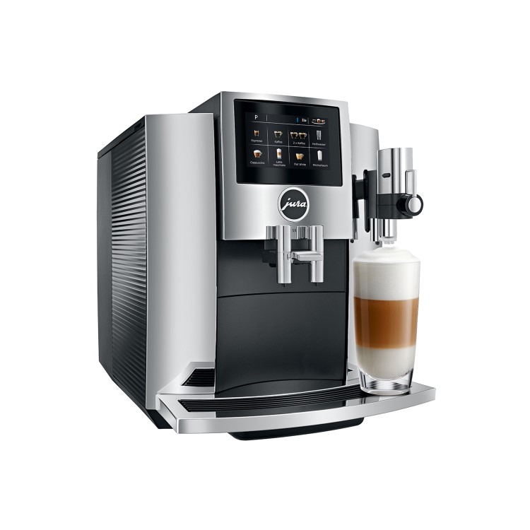 Jura S8 Fully Automatic Bean to Cup Coffee Machine - Chrome