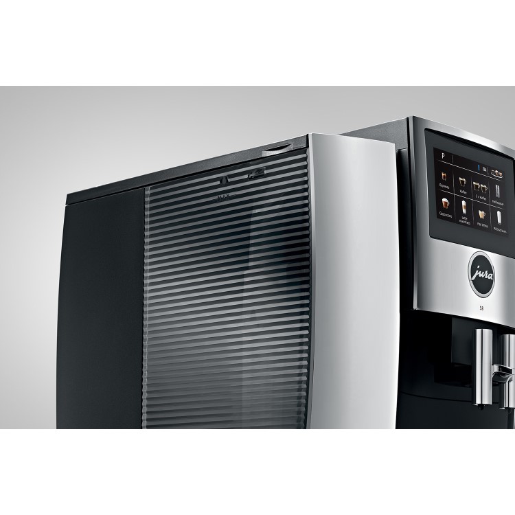 Jura S8 Fully Automatic Bean to Cup Coffee Machine - Chrome