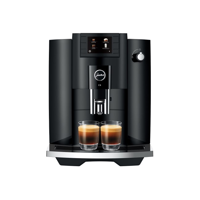 Jura 15511 E6 Fully Automatic Bean to Cup Coffee Machine Black Appliances Direct