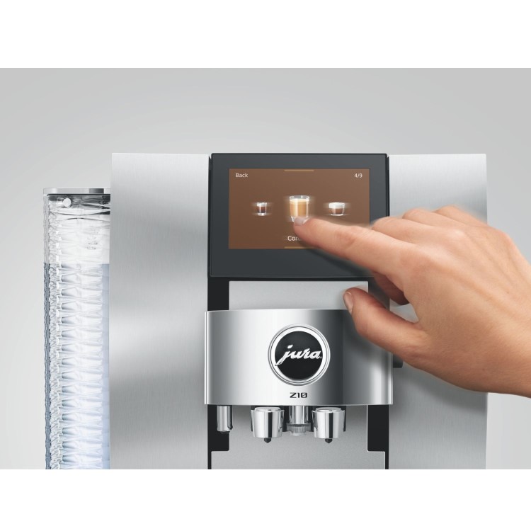 Jura Z10 Bean-to-Cup Coffee Machine 15613 Aluminium White - 51 Hot Cold & Sweet Coffee Specialities