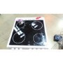 GRADE A2 - Light cosmetic damage - ElectriQ 60cm Double Oven Electric Cooker With Ceramic Hob - White