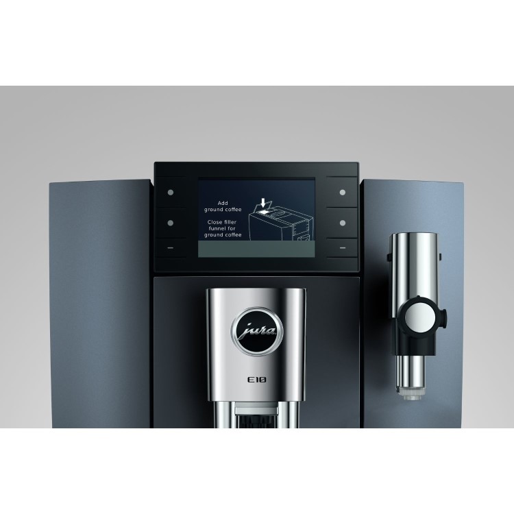 Jura E10 Bean-to-Cup Coffee Machine - Onyx Black