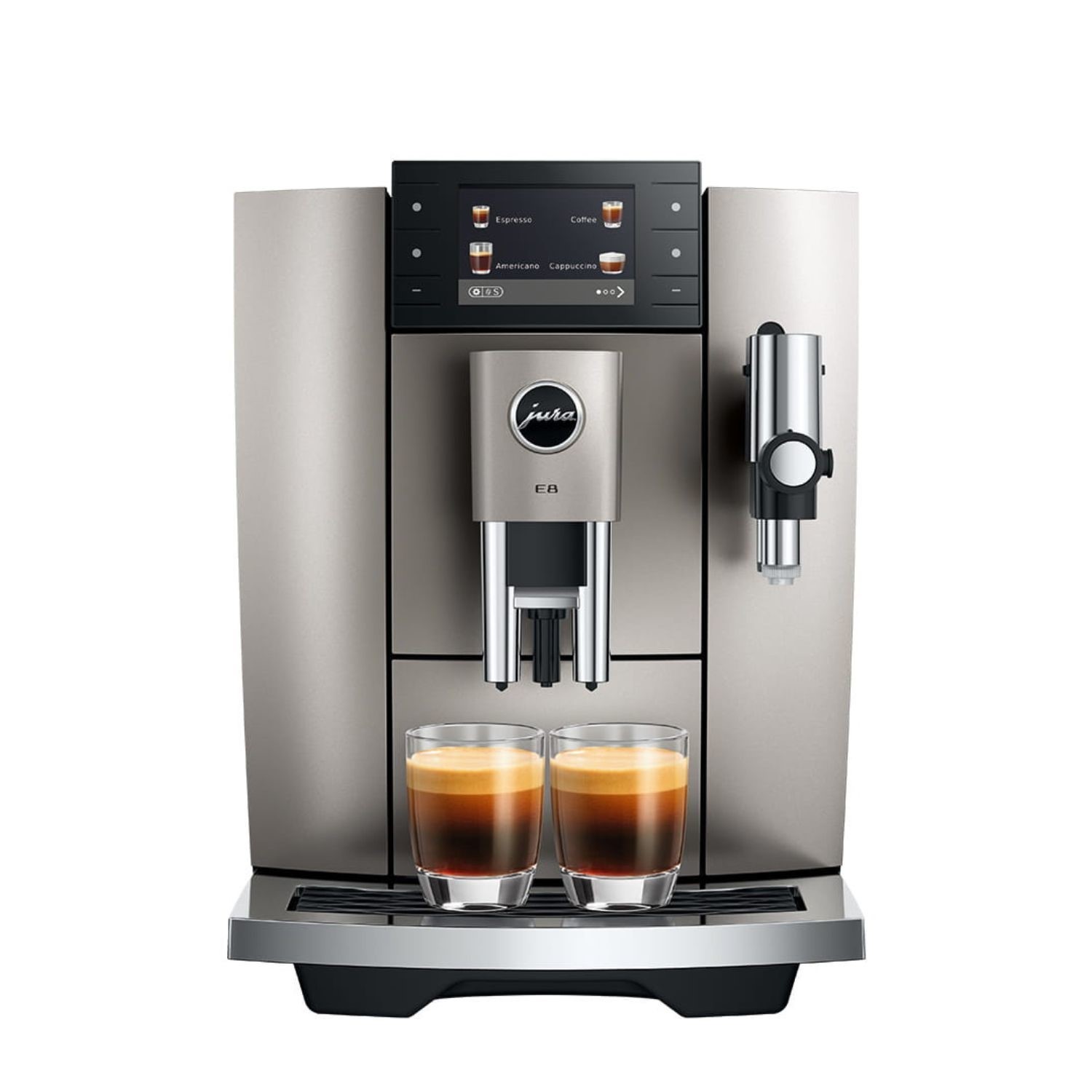 Jura E8 Bean-To-Cup Coffee Machine 15721  One-Touch Espresso Cappuccino & Latte Maker