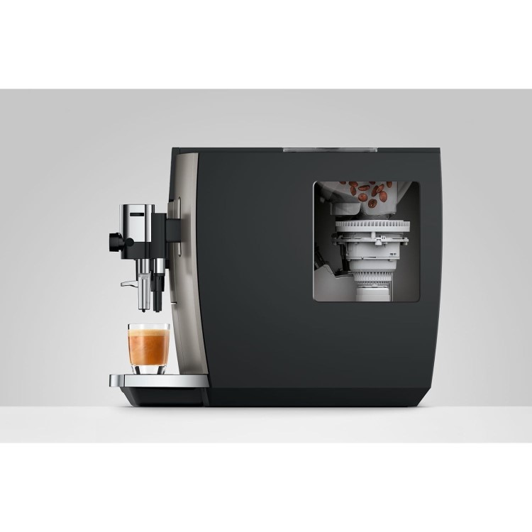 Jura E8 Bean-to-Cup Coffee Machine 15721 Silver One-Touch Espresso Cappuccino & Latte Maker