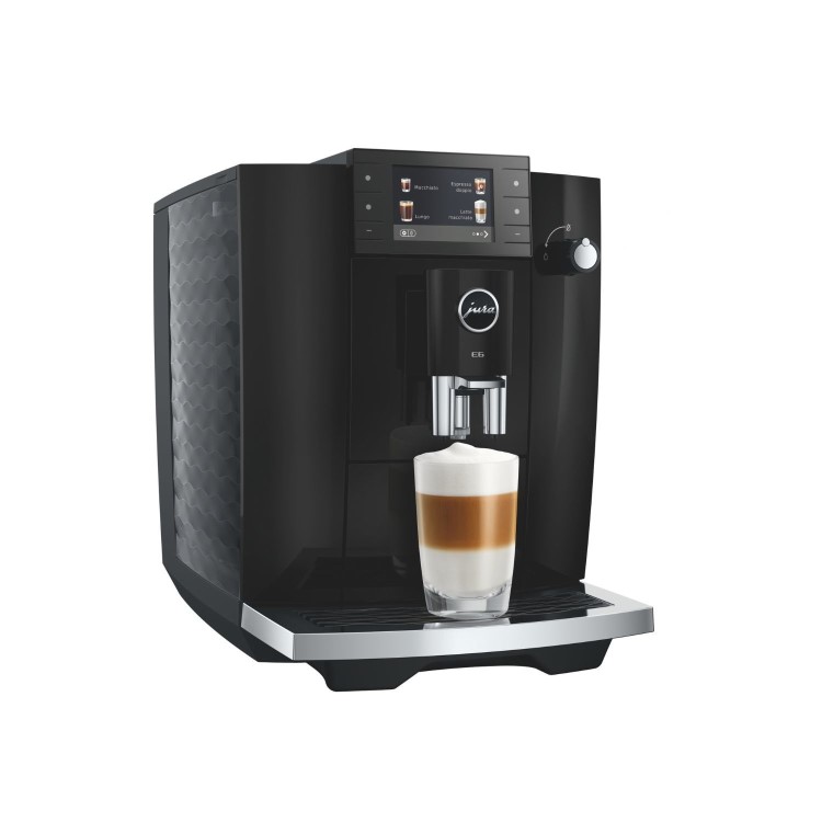 Jura E6 Bean-to-Cup Coffee Machine - Piano Black