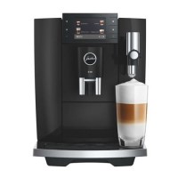Jura E8 Bean-to-Cup Coffee Machine 15842 Piano Black - Premium One-Touch Espresso Cappuccino & Latte Maker