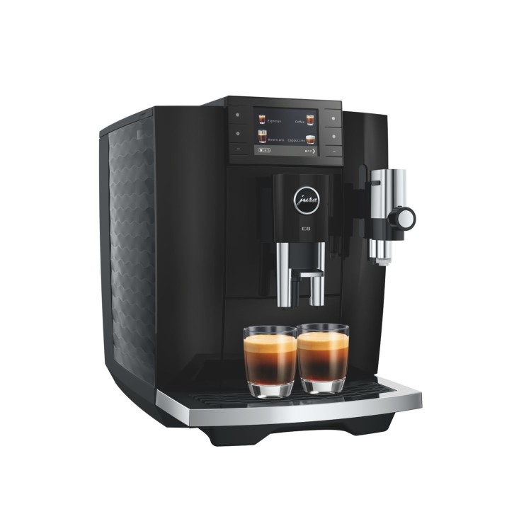 Jura E8 Bean-to-Cup Coffee Machine 15842 Piano Black - Premium One-Touch Espresso Cappuccino & Latte Maker