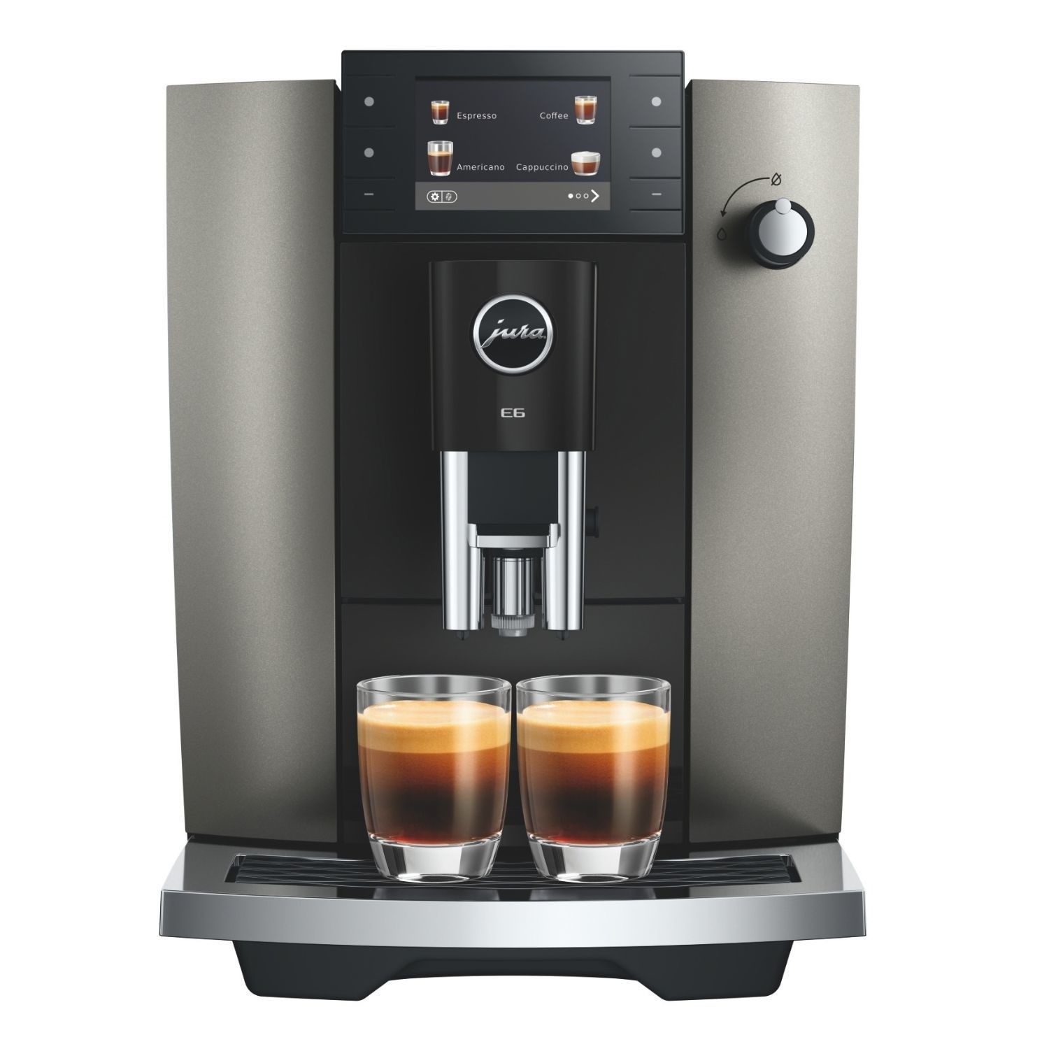 E6 Bean to Cup Coffee Machine Dark Inox
