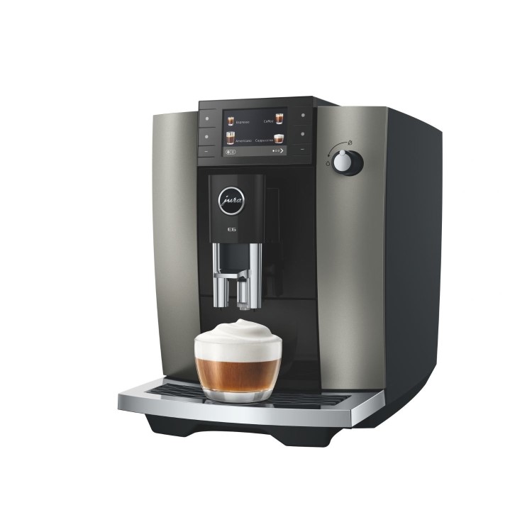 Jura E6 Bean-to-Cup Coffee Machine - Dark Inox