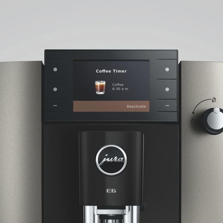 Jura E6 Bean-to-Cup Coffee Machine - Dark Inox