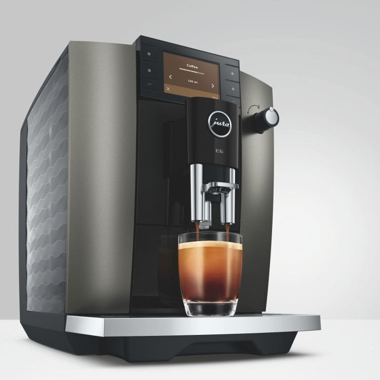 Jura E6 Bean-to-Cup Coffee Machine - Dark Inox