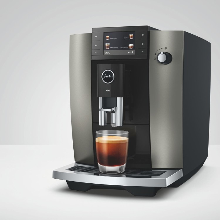 Jura E6 Bean-to-Cup Coffee Machine - Dark Inox