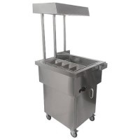 Hamoki CW-8A Heated Free Standing Chip Dump With Storage and Overhead Gantry Lighting & Castors 13 Amp