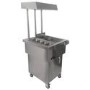 Hamoki CW-8A Heated Free Standing Chip Dump With Storage and Overhead Gantry Lighting & Castors 13 Amp