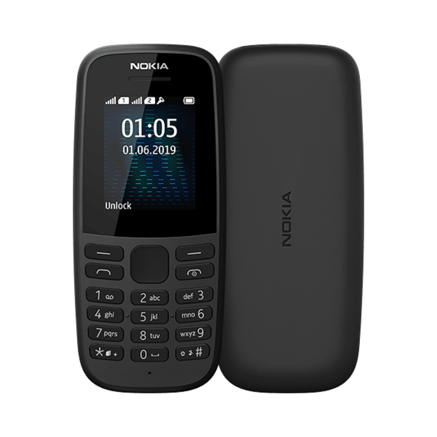 nokia 105 2019 black 1 77 4mb 2g unlocked sim free
