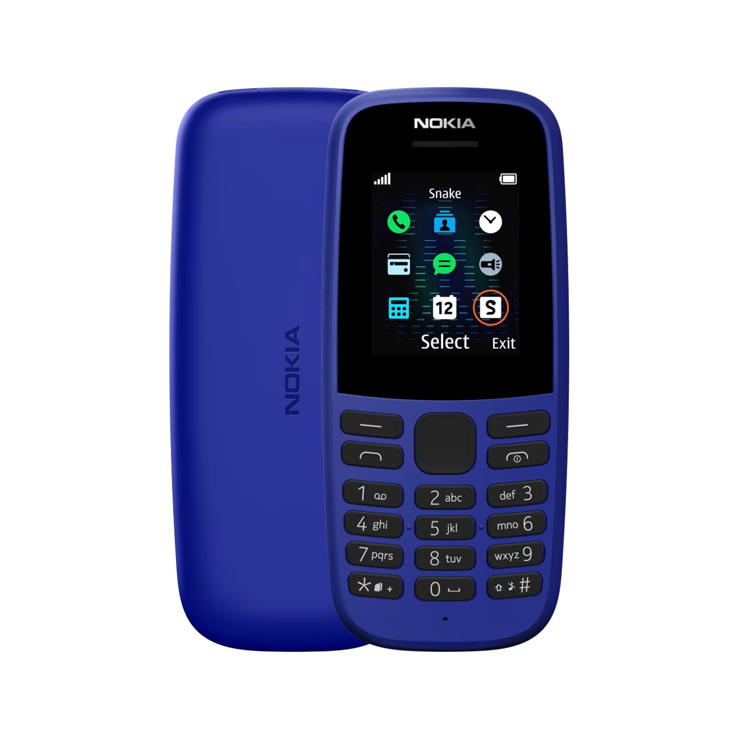 Nokia 105 2019 Blue 1.77 4MB 2G Unlocked & SIM Free