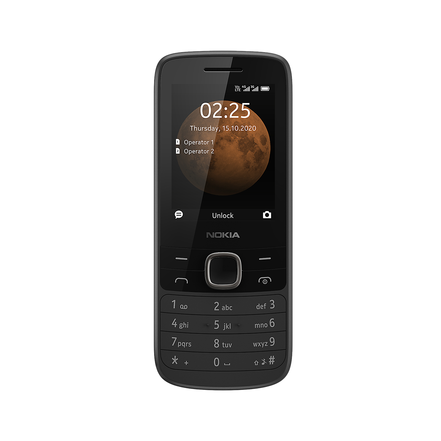 Nokia 225 Black 2.4 128MB 4G Unlocked & SIM Free