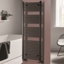 170009tr Towelrads Pisa Black Towel Radiator 1600 x 600mm