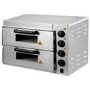 Hamoki EP 1+1 Twin Deck 410mm Electric Pizza Oven Up to 8 x 8" Pizzas or 2 x 16” Pizzas 3kW  13 amp