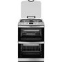 GRADE A1 - As new but box opened - AEG 17166GM-MN 60cm Double Cavity Gas Cooker Stainless Steel With Lid