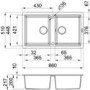 Reginox BEST450W/ASTORIA BEST450 2 Bowl White Regi-Granite Composite Sink & Astoria Chrome Tap Pack