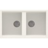 Reginox BEST450 2 Bowl White Regi-Granite Composite Sink &amp; Astoria Chrome Tap Pack