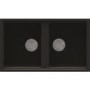 Reginox BEST450B/ASTORIA BEST450 2 Bowl Black Regi-Granite Composite Sink & Astoria Chrome Tap Pack