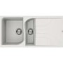 Reginox EGO475W/THAMES EGO475 Reversible 1.5 Bowl White Regi-Granite Composite Sink & Thames Chrome Tap Pack