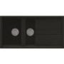 Reginox BEST475B/ASTORIA BEST475 Reversible 1.5 Bowl Black Regi-Granite Composite Sink & Astoria Chrome Tap Pack