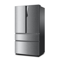 GRADE A3  - Haier HB25FWSSAAA 689L 1m Wide Frost Free American-style 4-door Fridge Freezer Stainless