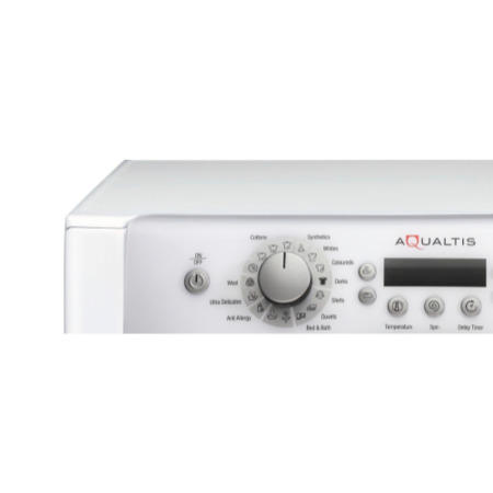 GRADE A2 - Light cosmetic damage - Hotpoint AQ113F497I Aqualtis Steam 11kg 1400rpm Freestanding Washing Machine in White and Ice