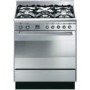 GRADE A1 - As new but box opened - Smeg SUK81MFX8 80cm Dual Fuel Range Cooker Stainless Steel