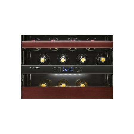 GRADE A2 - Light cosmetic damage - Samsung RW52DASS1 Dual Zone Freestanding Wine Cooler in Black and Stainless Steel