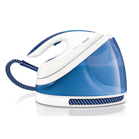 GRADE A1 - As new but box opened - Philips GC7015/20 Viva PerfectCare GC7015 Steam Generator Iron - Blue and White