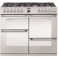 GRADE A1 - As new but box opened - Stoves Sterling R1000DFT 100cm Dual Fuel Range Cooker - Stainless Steel