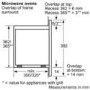 GRADE A1 - As new but box opened - Bosch HMT75M551B 800W 17L Built-in Microwave Oven For 50cm Wide Cabinet Brushed Steel