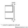 GRADE A1 - As new but box opened - Bosch HMT75M551B 800W 17L Built-in Microwave Oven For 50cm Wide Cabinet Brushed Steel