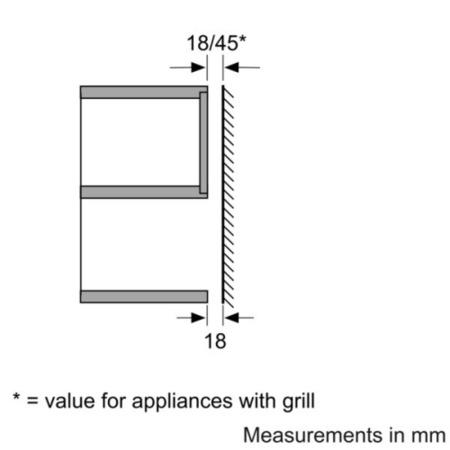 GRADE A1 - As new but box opened - Bosch HMT75M551B 800W 17L Built-in Microwave Oven For 50cm Wide Cabinet Brushed Steel