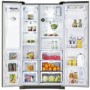GRADE A3 - Heavy cosmetic damage - Samsung RSG5MUBP1 G-series 615 Litre Gloss Black American Fridge Freezer With Ice And Water Dispenser