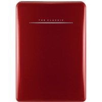 GRADE A2 - Light cosmetic damage - Daewoo FR080RR Retro Style Fridge Red
