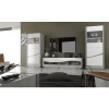Sciae Flam Grey High Gloss TV Unit with 2 Drawers - TV&#39;s up to 70&quot;
