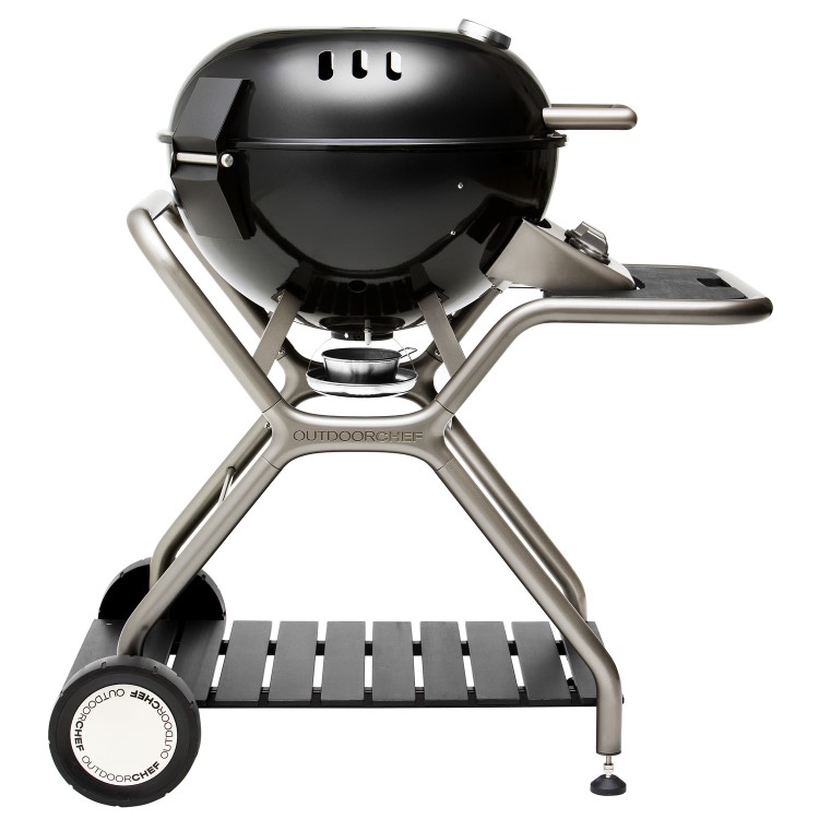 Outdoor Chef Ascona 570 G - 2 Burner Gas Kettle BBQ Grill - Stainless Steel