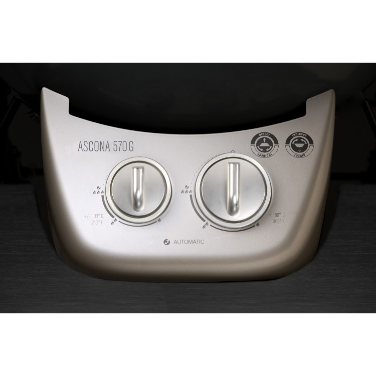Outdoor Chef Ascona 570 G - 2 Burner Gas Kettle BBQ Grill - Stainless Steel