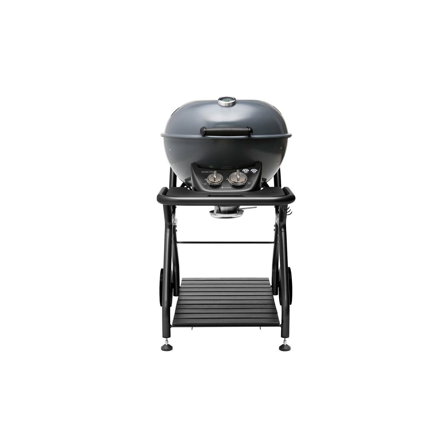 Outdoor Chef Ascona 570 G - 2 Burner Gas Kettle BBQ Grill - Dark Grey