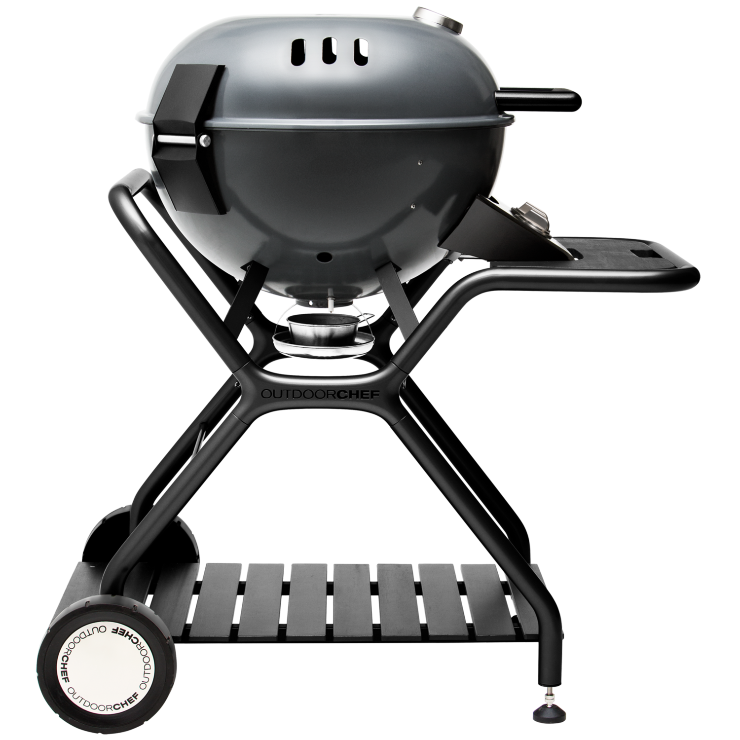 Outdoor Chef Ascona 570 G 2 Burner Gas Kettle BBQ Grill Dark Grey