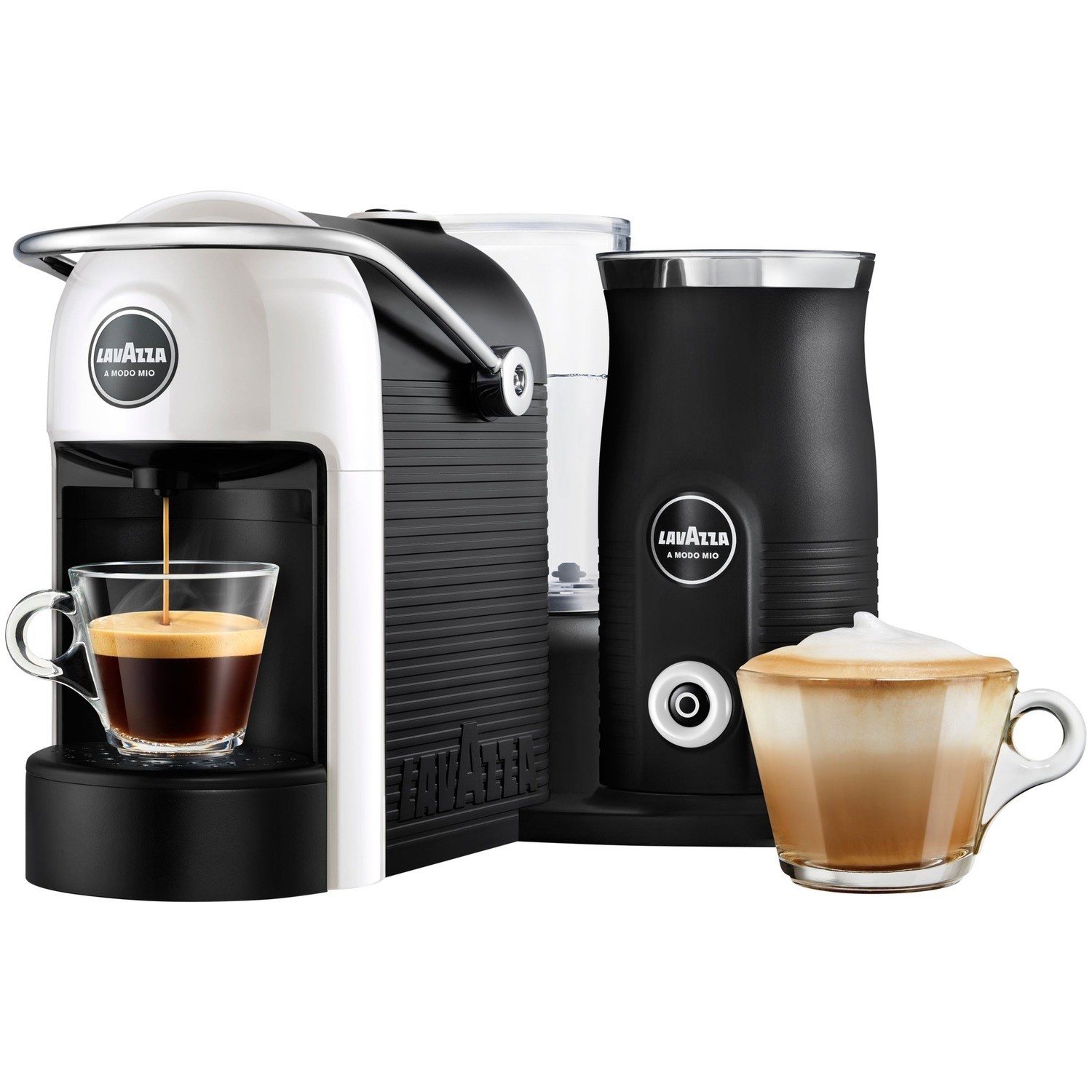 Lavazza 18000422 Jolie Plus and Milk Pod Coffee Machine White
