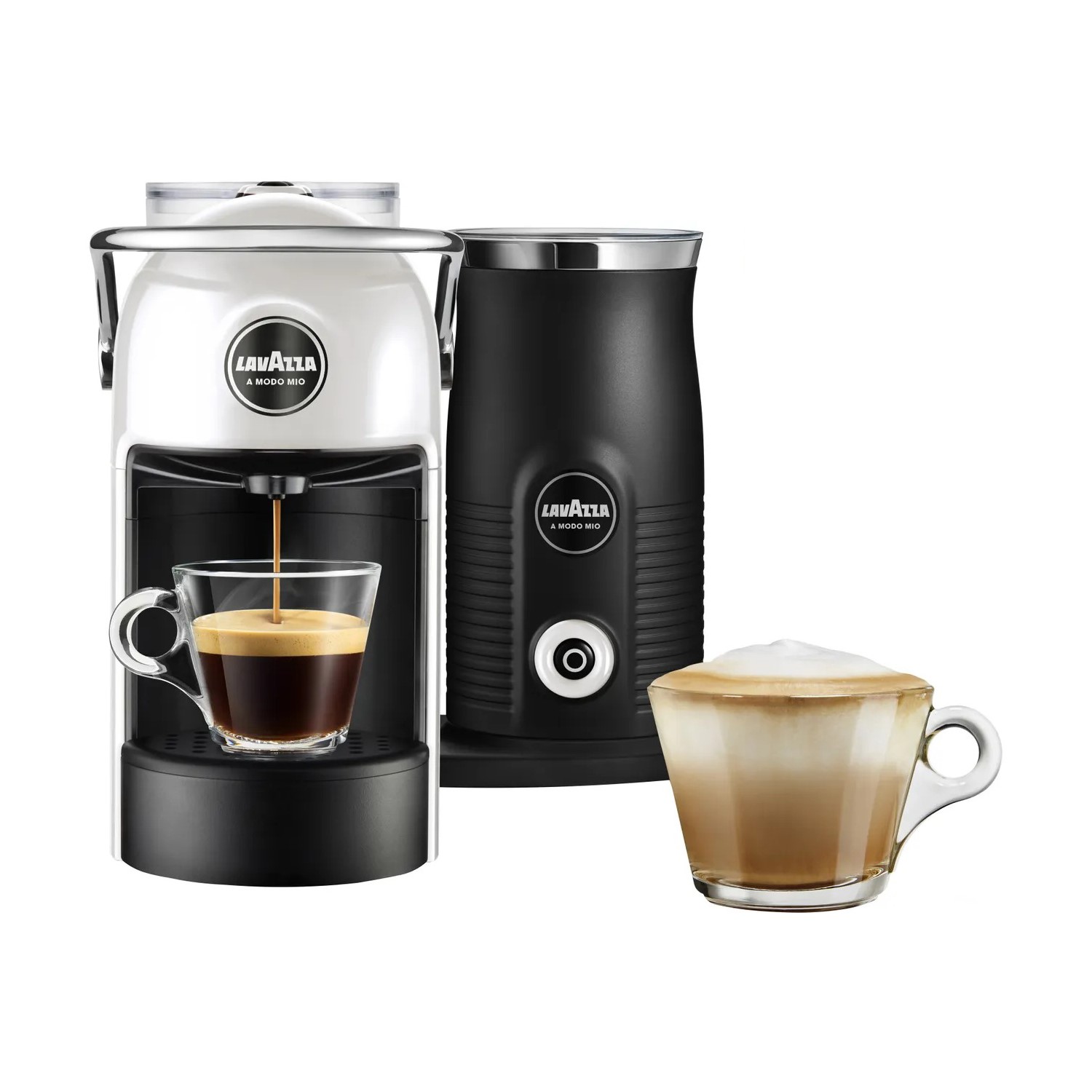Lavazza 18000422 Jolie Plus and Milk Pod Coffee Machine White