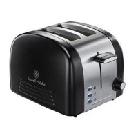 Russell Hobbs 18046 Pf Ebony 2 Slice Compact Toaster Blk Matt