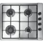 GRADE A1 - As new but box opened - Candy CLG64SPX 4 Burner 60cm Gas Hob Stainless Steel